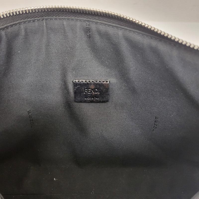 フェンディ FENDI セカンドバッグ セカンドバッグ モンスター クラッチバック サフィアーノレザー バックバグズデザイン 06465720 - 黒 / ブラック / black メンズ USED 古着 中古 50157658