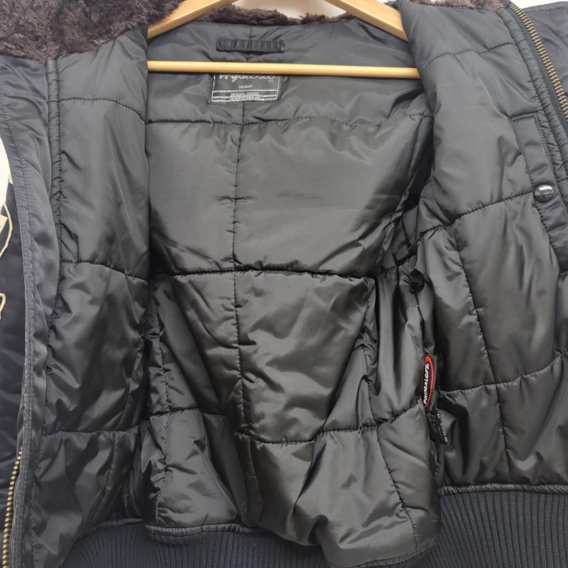 ヒステリックグラマー HYSTERIC GLAMOUR ジャケット、上着 フライトジャケット 2AB-6750 米軍 N-２B プリマロフト フェイクファー FREE 無地 黒 / ブラック / black レディース USED 古着 中古 50157662