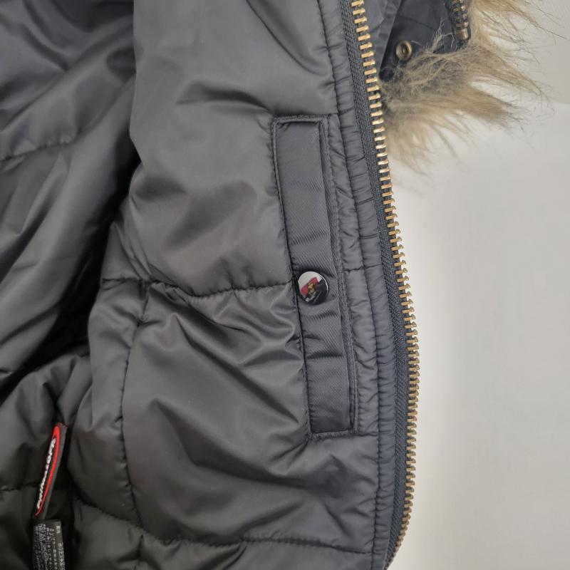 ヒステリックグラマー HYSTERIC GLAMOUR ジャケット、上着 フライトジャケット 2AB-6750 米軍 N-２B プリマロフト フェイクファー FREE 無地 黒 / ブラック / black レディース USED 古着 中古 50157662