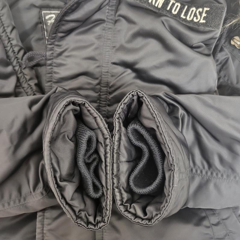 ヒステリックグラマー HYSTERIC GLAMOUR ジャケット、上着 フライトジャケット 2AB-6750 米軍 N-２B プリマロフト フェイクファー FREE 無地 黒 / ブラック / black レディース USED 古着 中古 50157662