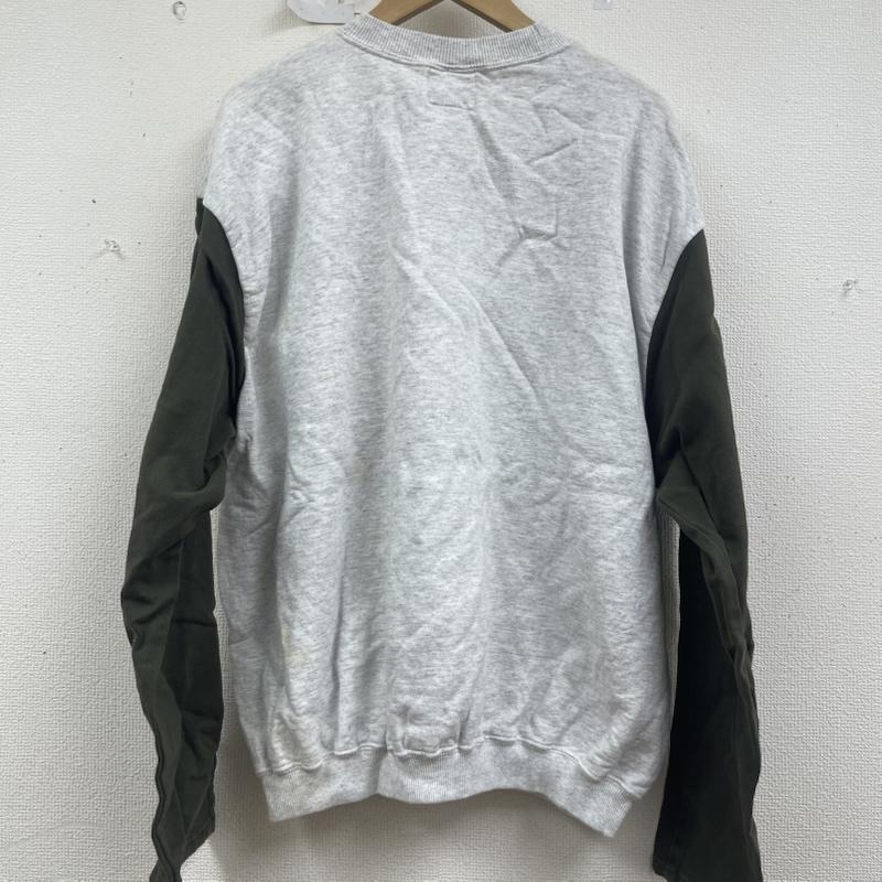 カーハート Carhartt トレーナー 長袖 リメイク スウェット スリーブ切替 デニム生地 ポケット L 白 / ホワイト / white メンズ USED 古着 中古 50157663