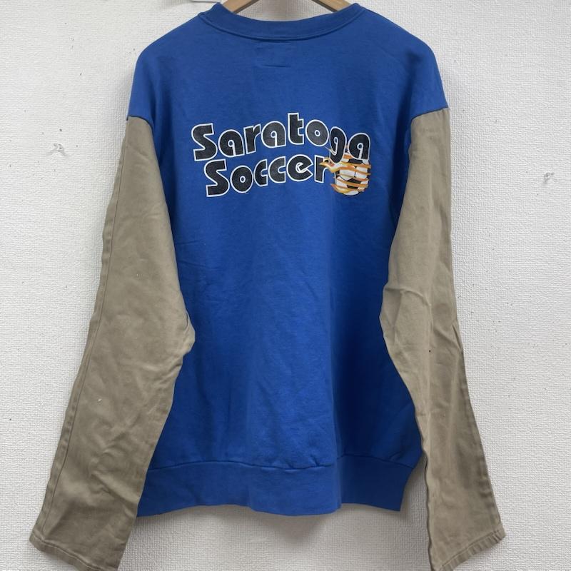 カーハート Carhartt トレーナー 長袖 デニム ポケット ドッキング リメイク スウェット L 青 / ブルー / blue メンズ USED 古着 中古 50157666