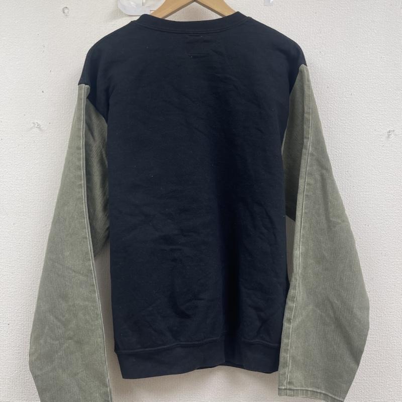 カーハート Carhartt トレーナー 長袖 デニム ポケット ドッキング リメイク スウェット L 黒 / ブラック / black メンズ USED 古着 中古 50157667