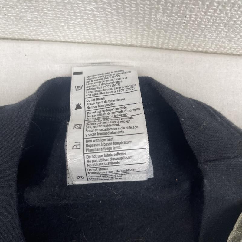 カーハート Carhartt トレーナー 長袖 デニム ポケット ドッキング リメイク スウェット L 黒 / ブラック / black メンズ USED 古着 中古 50157667