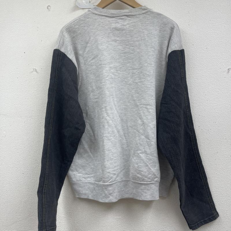 カーハート Carhartt トレーナー 長袖 デニム ポケット ドッキング リメイク スウェット L 灰 / グレー / gray メンズ USED 古着 中古 50157669