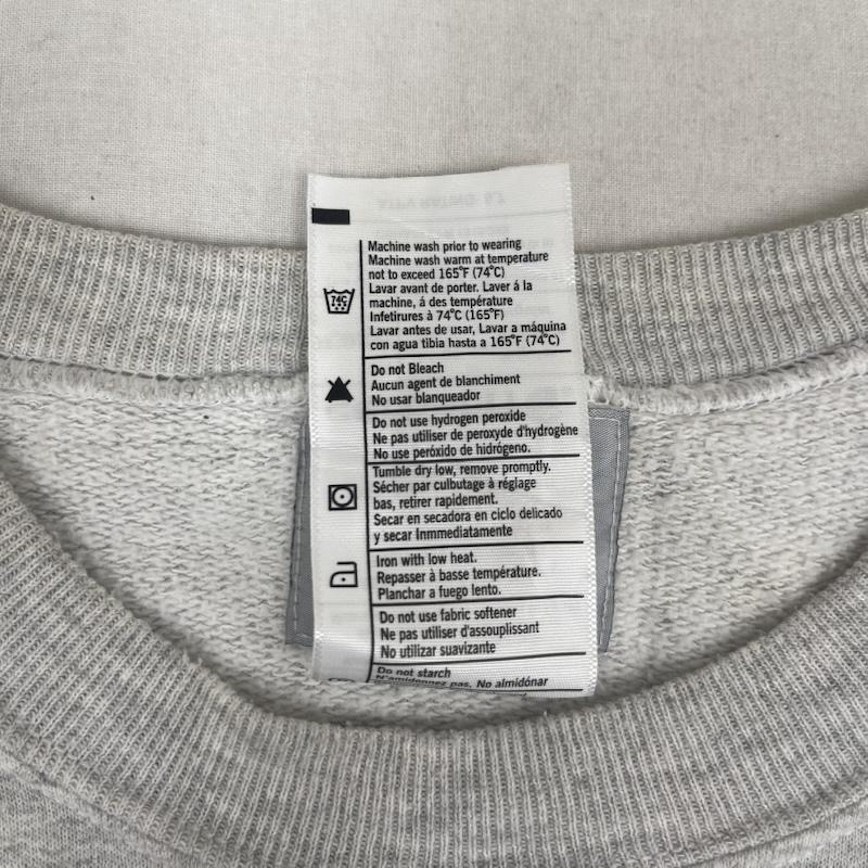 カーハート Carhartt トレーナー 長袖 デニム ポケット ドッキング リメイク スウェット L 灰 / グレー / gray メンズ USED 古着 中古 50157669