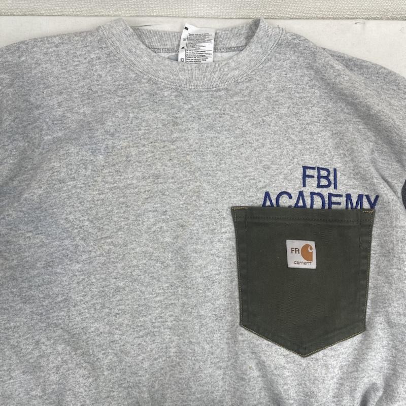 カーハート Carhartt トレーナー 長袖 ポケット ドッキング リメイク スウェット L 灰 / グレー / gray メンズ USED 古着 中古 50157671