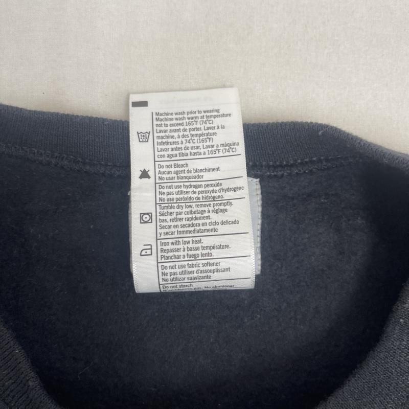 カーハート Carhartt トレーナー 長袖 デニム ポケット ドッキング リメイク スウェット L 黒 / ブラック / black メンズ USED 古着 中古 50157672