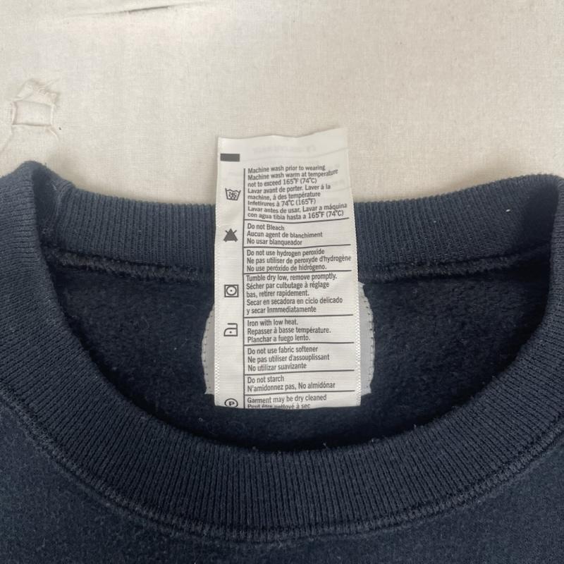 カーハート Carhartt トレーナー 長袖 デニム ポケット ドッキング リメイク スウェット L 黒 / ブラック / black メンズ USED 古着 中古 50157675