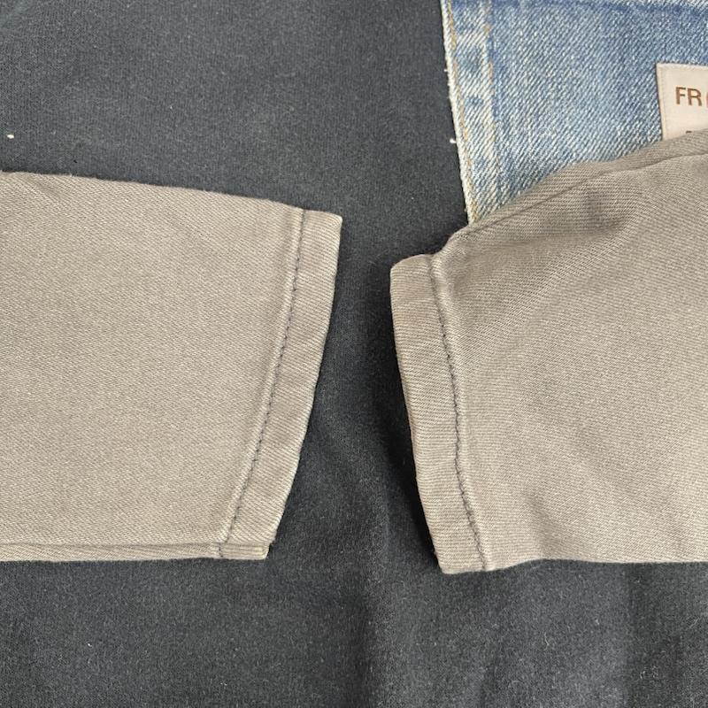 カーハート Carhartt トレーナー 長袖 デニム ポケット ドッキング リメイク スウェット L 黒 / ブラック / black メンズ USED 古着 中古 50157675