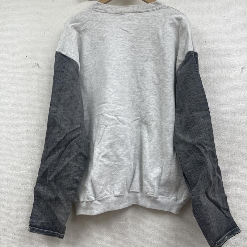 カーハート Carhartt トレーナー 長袖 デニム ポケット ドッキング リメイク スウェット XL 白 / ホワイト / white メンズ USED 古着 中古 50157677