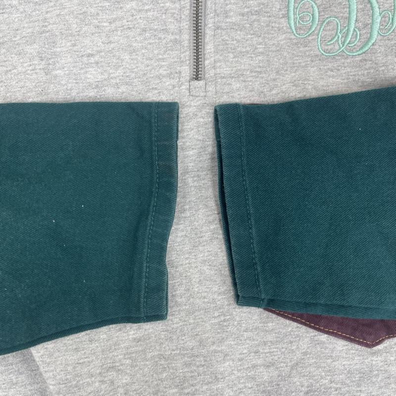 カーハート Carhartt トレーナー 長袖 ポケット ドッキング リメイク スウェット L 灰 / グレー / gray メンズ USED 古着 中古 50157679