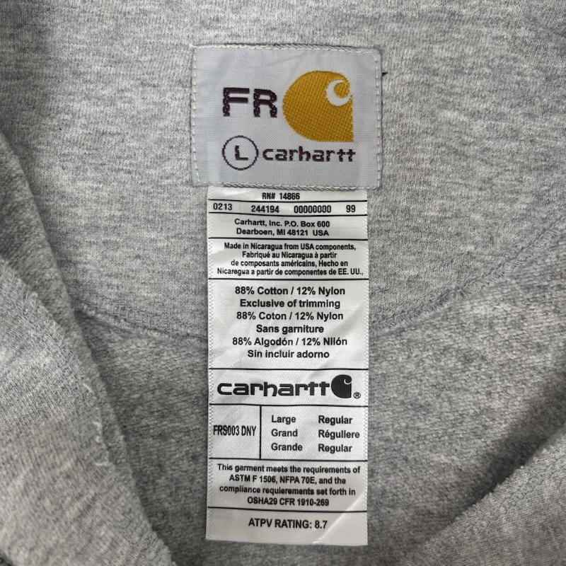 カーハート Carhartt トレーナー 長袖 ポケット ドッキング リメイク スウェット L 灰 / グレー / gray メンズ USED 古着 中古 50157679