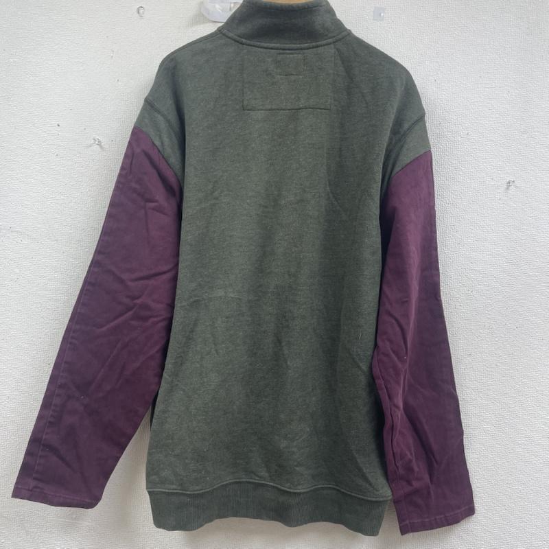 カーハート Carhartt トレーナー 長袖 ハーフジップ デニム ポケット ドッキング リメイク スウェット L 緑 / グリーン / green メンズ USED 古着 中古 50157681
