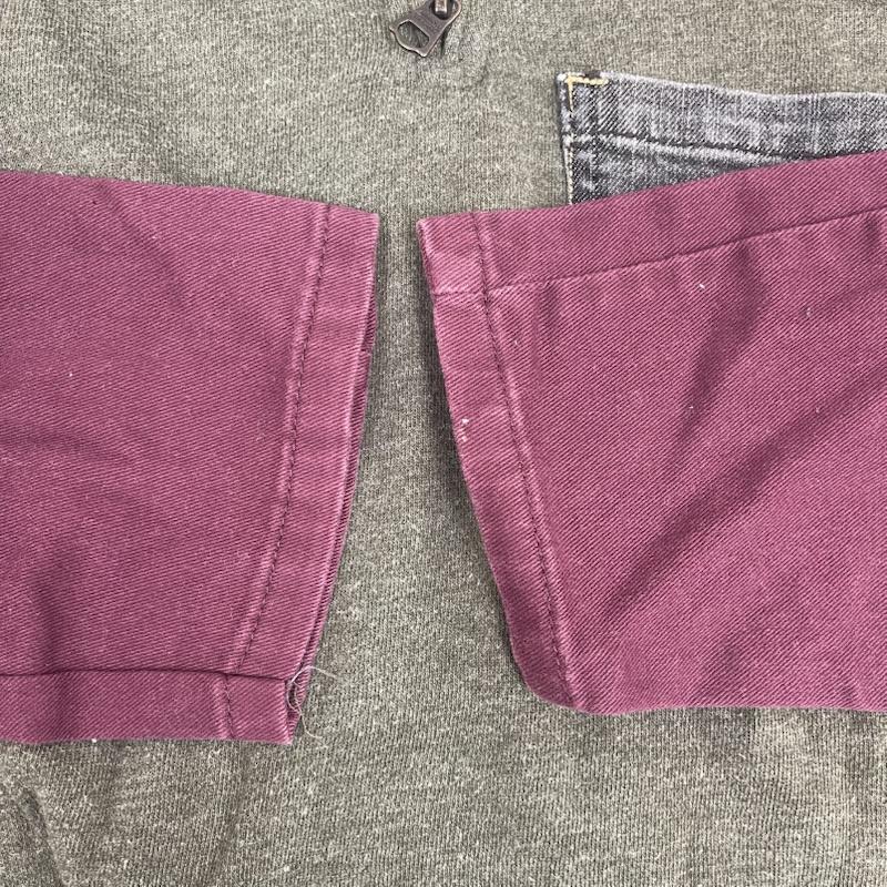 カーハート Carhartt トレーナー 長袖 ハーフジップ デニム ポケット ドッキング リメイク スウェット L 緑 / グリーン / green メンズ USED 古着 中古 50157681