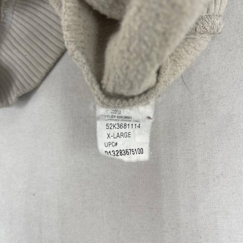 カーハート Carhartt トレーナー 長袖 ハーフジップ デニム ポケット ドッキング リメイク スウェット L ベージュ / ベージュ / beige メンズ USED 古着 中古 50157683
