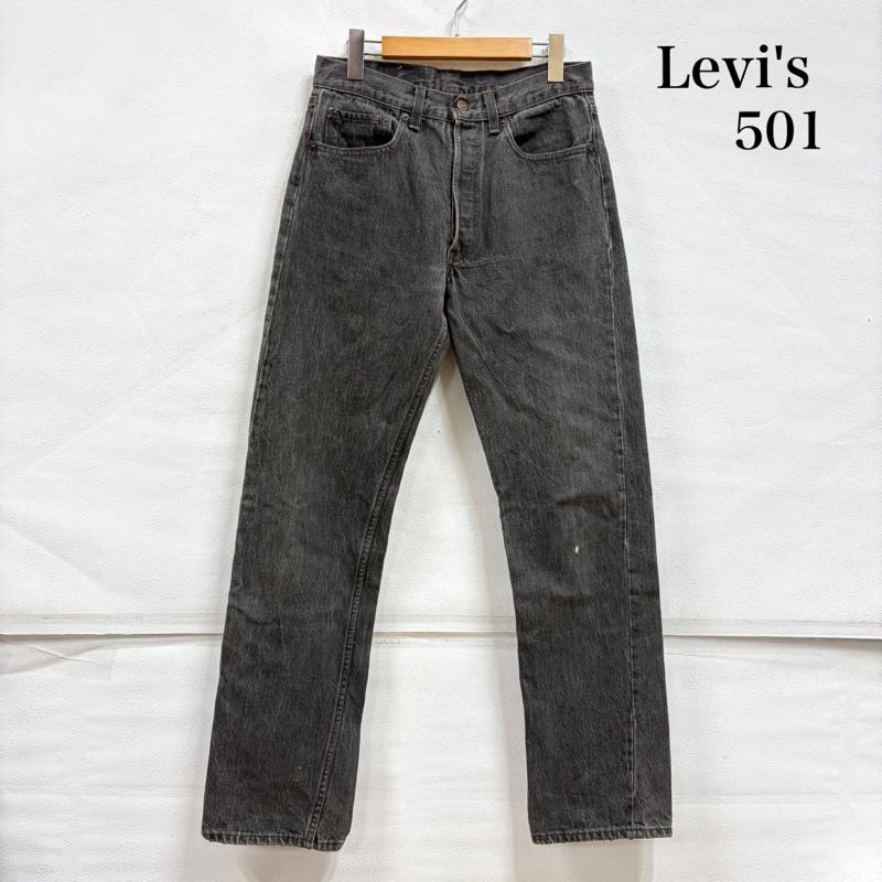 リーバイス Levi s パンツ デニム、ジーンズ 90s 501 デニム ジーンズ 後染め ボタンフライ 刻印653 W31 L32 USA製 31インチ 無地 黒 / ブラック / black メンズ USED 古着 中古 50157685
