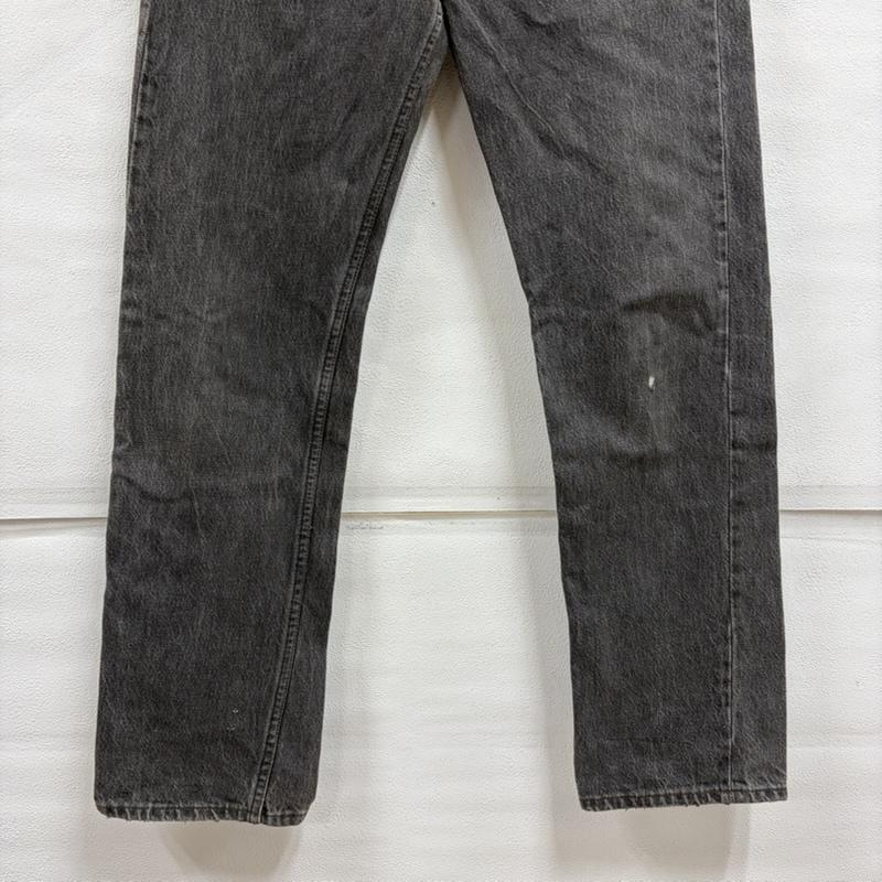 リーバイス Levi s パンツ デニム、ジーンズ 90s 501 デニム ジーンズ 後染め ボタンフライ 刻印653 W31 L32 USA製 31インチ 無地 黒 / ブラック / black メンズ USED 古着 中古 50157685