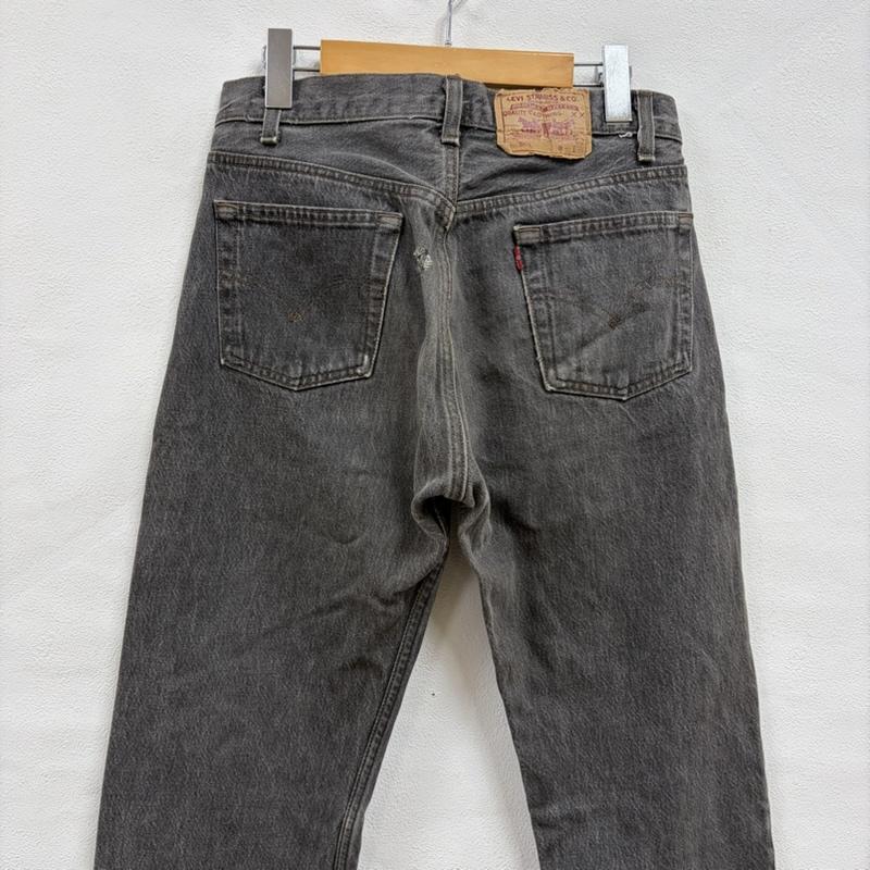 リーバイス Levi s パンツ デニム、ジーンズ 90s 501 デニム ジーンズ 後染め ボタンフライ 刻印653 W31 L32 USA製 31インチ 無地 黒 / ブラック / black メンズ USED 古着 中古 50157685