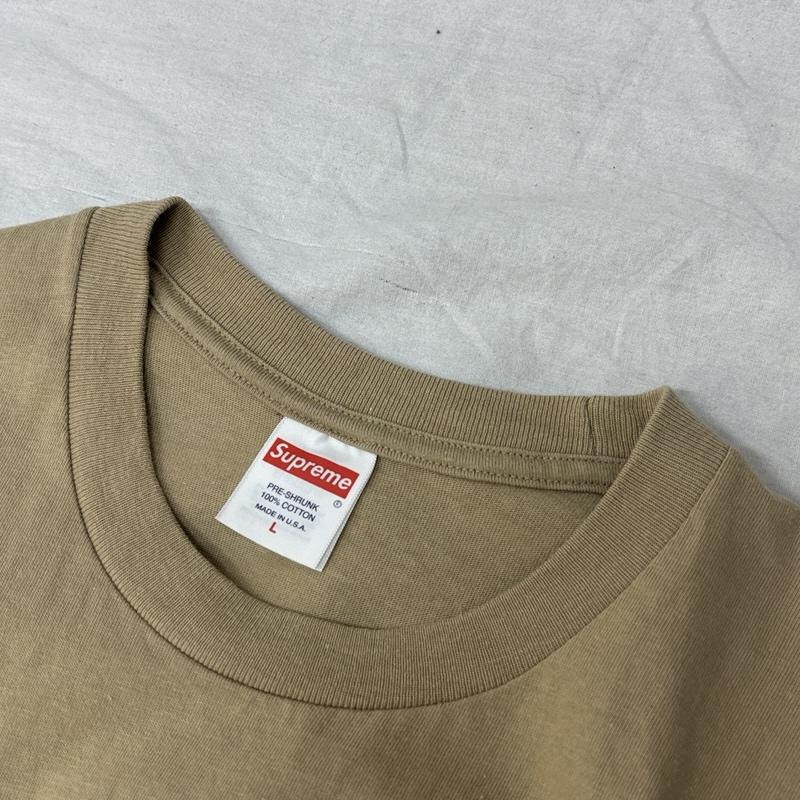 シュプリーム Supreme Tシャツ 半袖 23AW Box logo Tee カモフラ 迷彩 ボックスロゴ 半袖 Tシャツ L ベージュ / ベージュ / beige メンズ USED 古着 中古 50157686