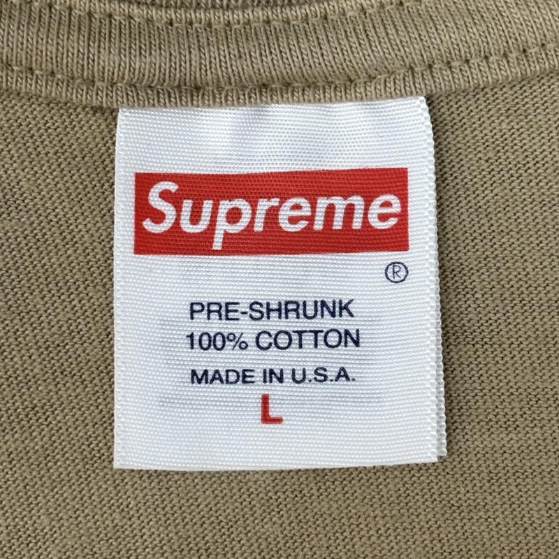 シュプリーム Supreme Tシャツ 半袖 23AW Box logo Tee カモフラ 迷彩 ボックスロゴ 半袖 Tシャツ L ベージュ / ベージュ / beige メンズ USED 古着 中古 50157686