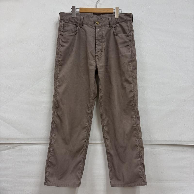 カーハート Carhartt パンツ ワークパンツ、ペインターパンツ コーデュロイ ワーク ペインター パンツ 04311-7915 ボタンフライ 34インチ ワンポイント X ロゴ、文字 X 刺繍 ベージュ / ベージュ / beige メンズ USED 古着 中古 50157687