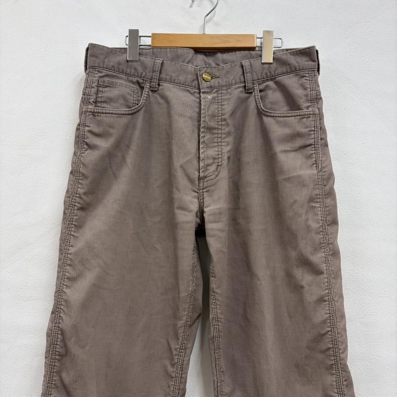 カーハート Carhartt パンツ ワークパンツ、ペインターパンツ コーデュロイ ワーク ペインター パンツ 04311-7915 ボタンフライ 34インチ ワンポイント X ロゴ、文字 X 刺繍 ベージュ / ベージュ / beige メンズ USED 古着 中古 50157687