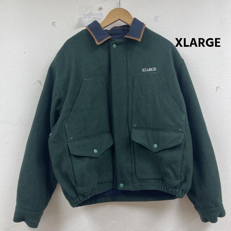 エクストララージ XLARGE ジャケット、上着 ジャンパー、ブルゾン ウール ワーク ジャケット スタジャン 101214021005 M 緑 / グリーン / green メンズ USED 古着 中古 50157709
