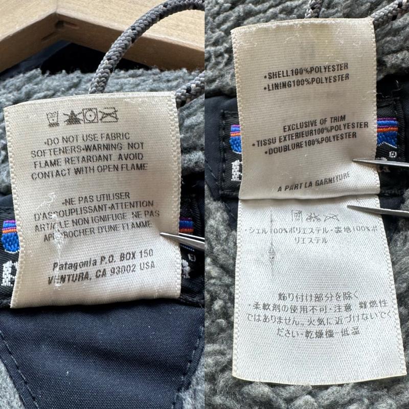 パタゴニア patagonia ジャケット、上着 ジャンパー、ブルゾン 04年製 INFURNO JACKET ナイロン フリース インファーノ ジャケット 84303 M 黒 / ブラック / black メンズ USED 古着 中古 50157710