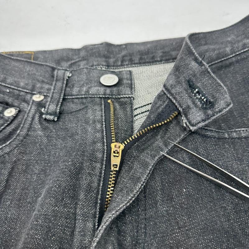 グッドイナフ GOODENOUGH パンツ デニム、ジーンズ FINESSE DENIM セルビッチ ブラック デニム パンツ 28インチ 黒 / ブラック / black メンズ USED 古着 中古 50157713