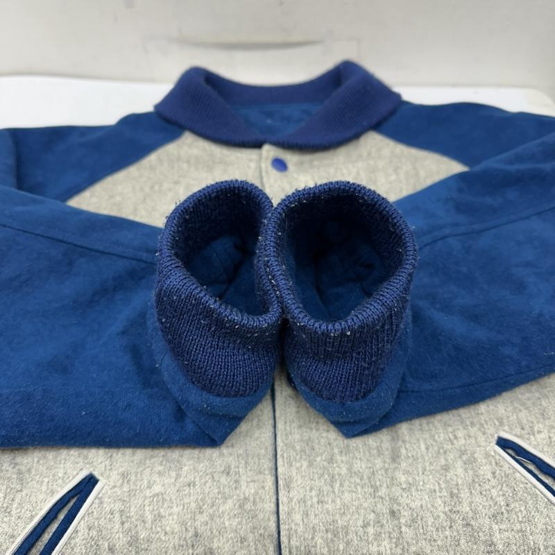 グッドイナフ GOODENOUGH ジャケット、上着 ジャンパー、ブルゾン リバーシブル ウール キルティング スタジャン M 青 / ブルー / blue X 灰 / グレー / gray メンズ USED 古着 中古 50157716