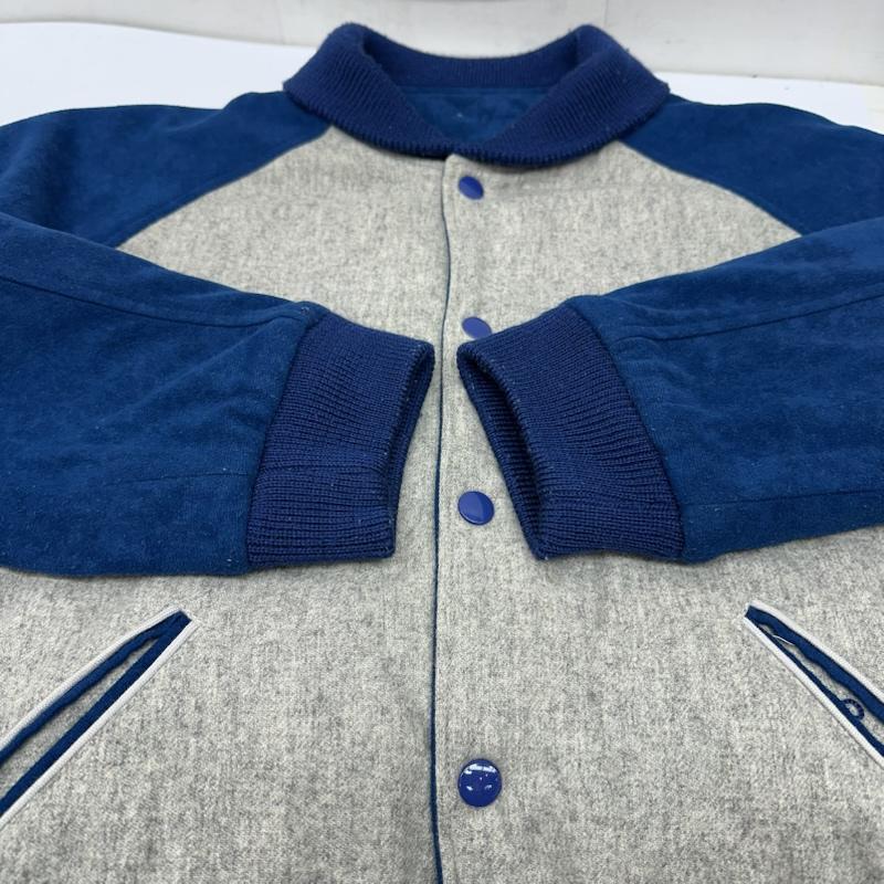 グッドイナフ GOODENOUGH ジャケット、上着 ジャンパー、ブルゾン リバーシブル ウール キルティング スタジャン M 青 / ブルー / blue X 灰 / グレー / gray メンズ USED 古着 中古 50157716