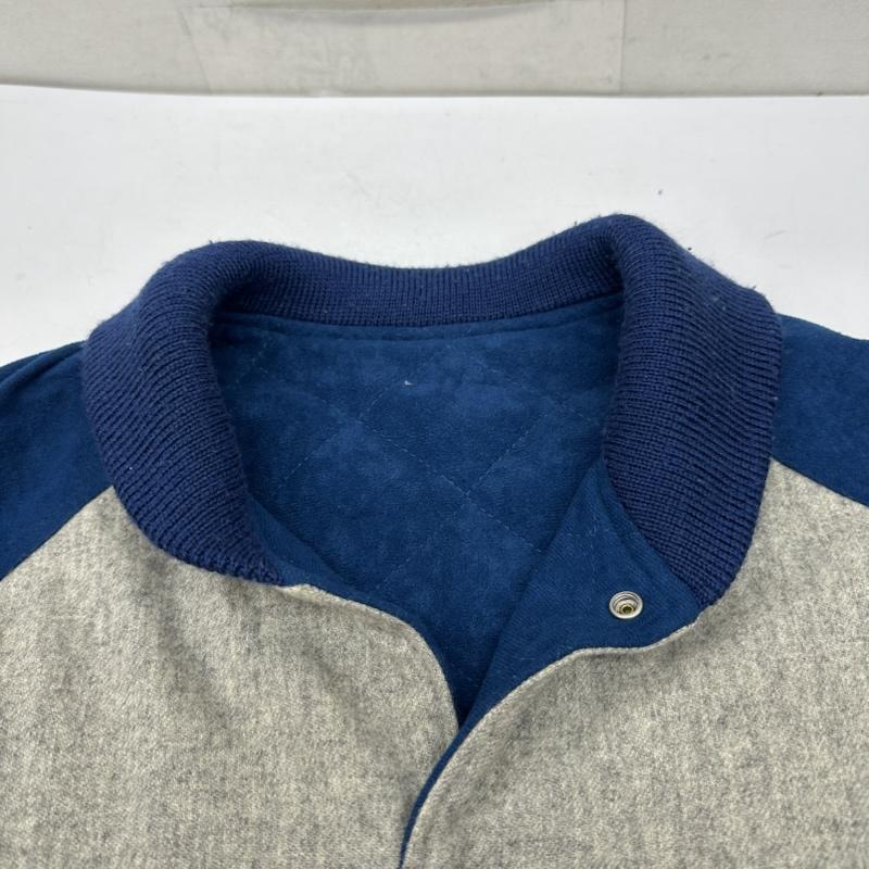 グッドイナフ GOODENOUGH ジャケット、上着 ジャンパー、ブルゾン リバーシブル ウール キルティング スタジャン M 青 / ブルー / blue X 灰 / グレー / gray メンズ USED 古着 中古 50157716