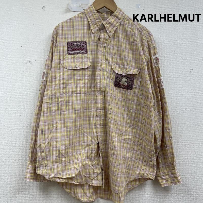 カールヘルム KARLHELMUT シャツ、ブラウス 長袖 ピンクハウス タータン チェック柄 コットン シャツ M 黄 / イエロー / yellow メンズ USED 古着 中古 50157717