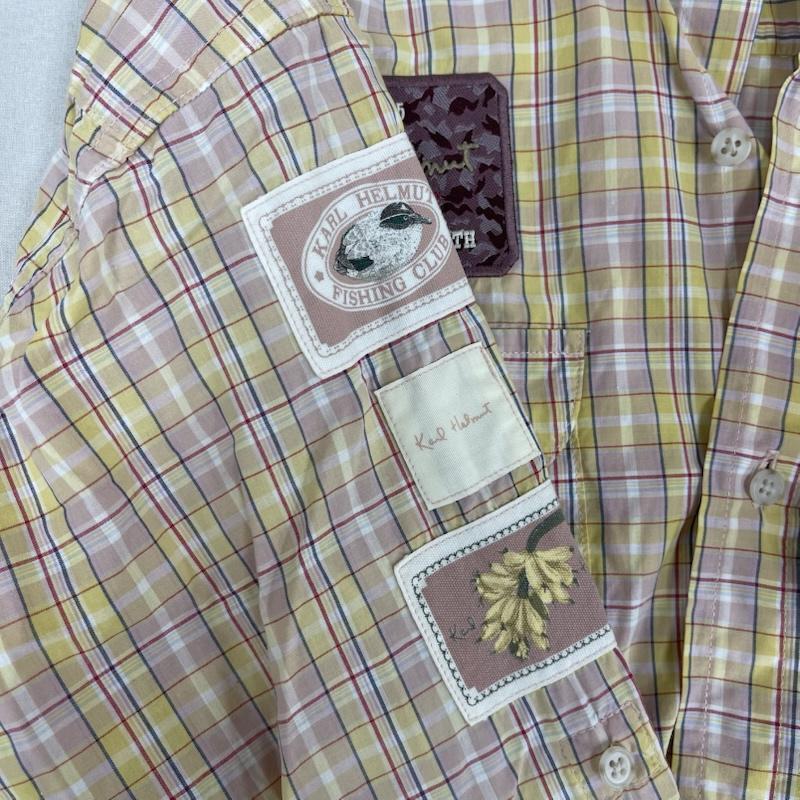 カールヘルム KARLHELMUT シャツ、ブラウス 長袖 ピンクハウス タータン チェック柄 コットン シャツ M 黄 / イエロー / yellow メンズ USED 古着 中古 50157717