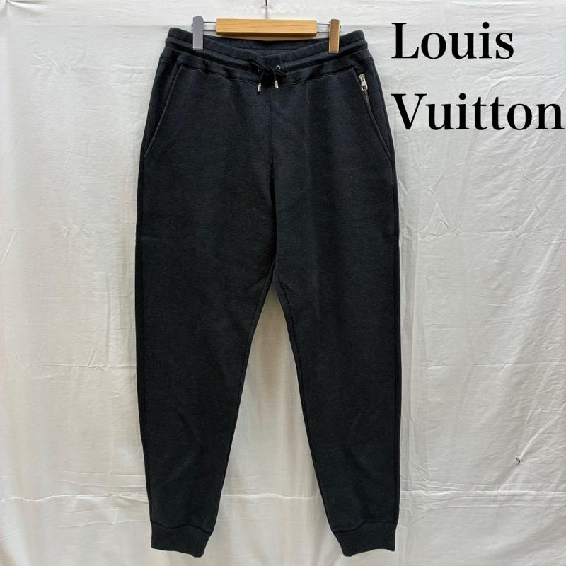 ルイヴィトン LOUIS VUITTON ボトムス ボトムス LV サークルロゴ コットン ナイロン ジョガー イージー スウェット パンツ RM171Q XL ワンポイント X ロゴ、文字 灰 / グレー / gray X チャコールグレー / チャコールグレー / メンズ USED 古着 中古 50157727