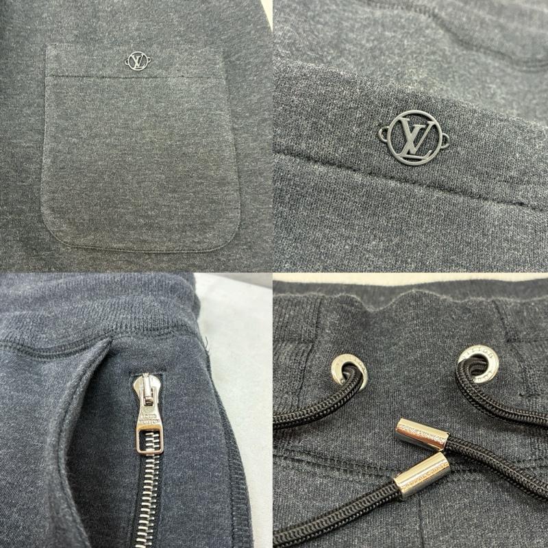 ルイヴィトン LOUIS VUITTON ボトムス ボトムス LV サークルロゴ コットン ナイロン ジョガー イージー スウェット パンツ RM171Q XL ワンポイント X ロゴ、文字 灰 / グレー / gray X チャコールグレー / チャコールグレー / メンズ USED 古着 中古 50157727