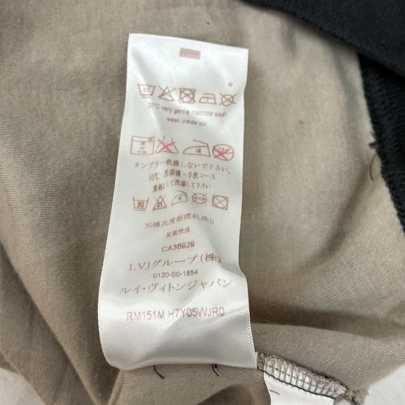 ルイヴィトン LOUIS VUITTON トレーナー 長袖 ガストンV グラフィック プリント コットン ナイロン プルオーバー クルーネック スウェット RM151M XL ロゴ、文字 X プリント 黒 / ブラック / black メンズ USED 古着 中古 50157729