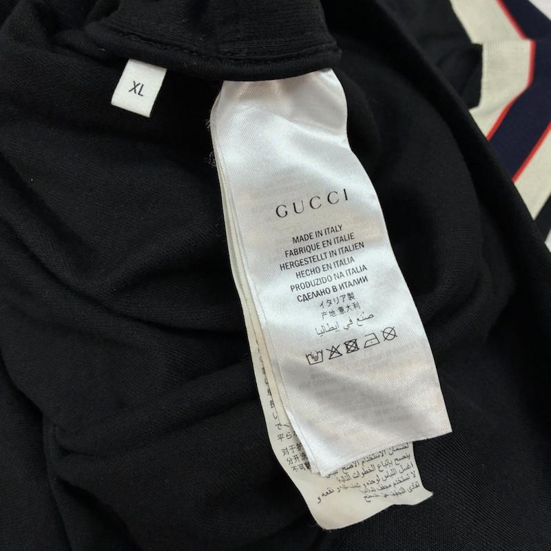 グッチ GUCCI ジャケット、上着 ジャンパー、ブルゾン ストライプ ライン アーム ロゴ テクニカル トラック ジャケット ジップアップ ジャージ XL ロゴ、文字 黒 / ブラック / black X マルチカラー / マルチカラー / multicolor メンズ USED 古着 中古 50157744