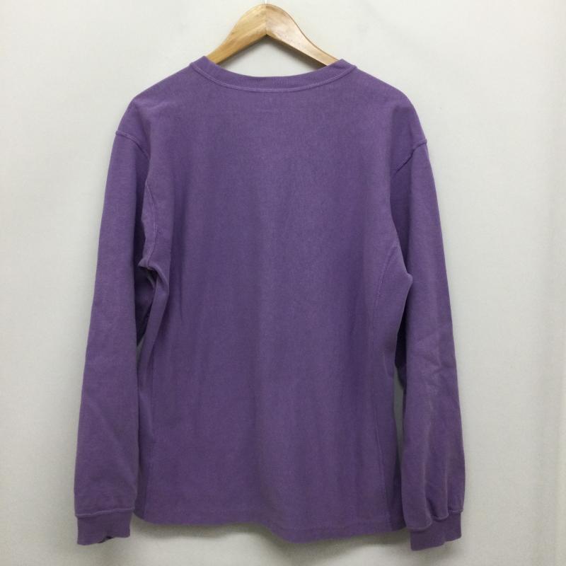 チャンピオン Champion Tシャツ 長袖 Champion 長袖Tシャツ コットン C3-S414 REVERSE WEAVE T-SHIRT M ロゴ、文字 紫 / パープル / purple メンズ USED 古着 中古 50157748