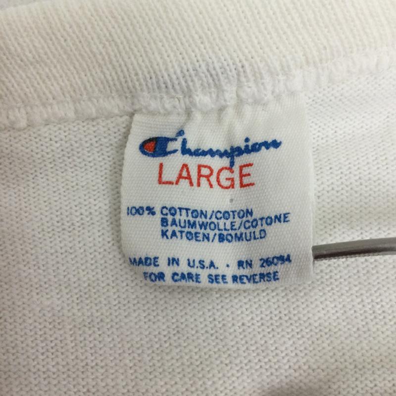 チャンピオン Champion Tシャツ 半袖 CHAMPION NFL BROWNS フットボール Tシャツ チャンピオン　ビンテージ アメリカ製 L プリント 白 / ホワイト / white メンズ USED 古着 中古 50157749