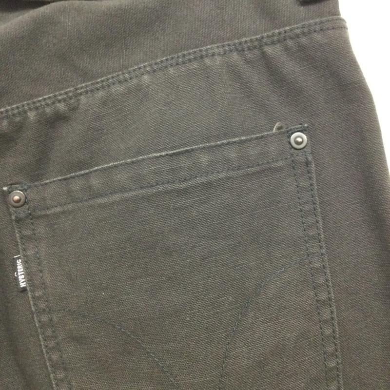 ヒステリックグラマー HYSTERIC GLAMOUR パンツ ワークパンツ、ペインターパンツ HYSTERIC GLAMOUR 尾錠付ワークパンツ M コットン BLK 02231AP12 M 無地 黒 / ブラック / black メンズ USED 古着 中古 50157752