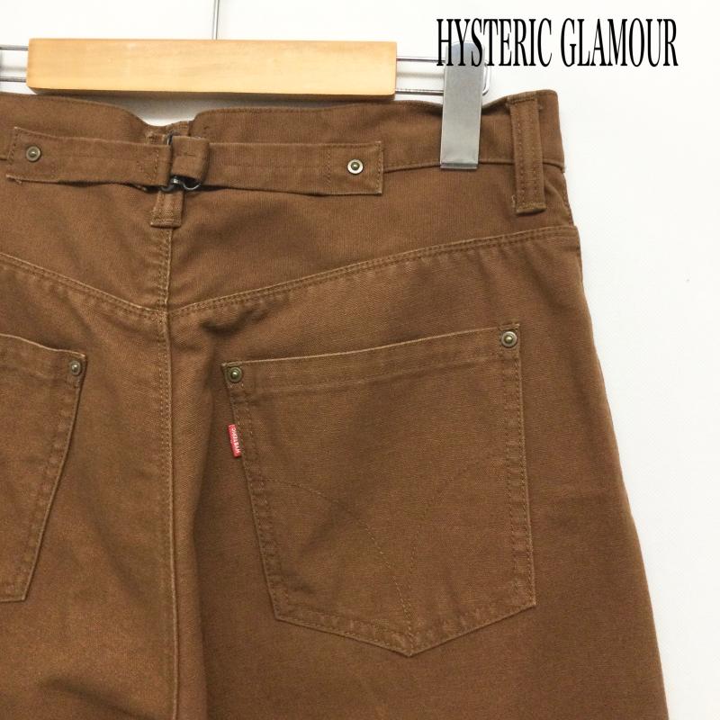 ヒステリックグラマー HYSTERIC GLAMOUR パンツ ワークパンツ、ペインターパンツ HYSTERIC GLAMOUR 尾錠付ワークパンツ M コットン ブラウン 02231AP12 M 無地 茶 / ブラウン / brown メンズ USED 古着 中古 50157753