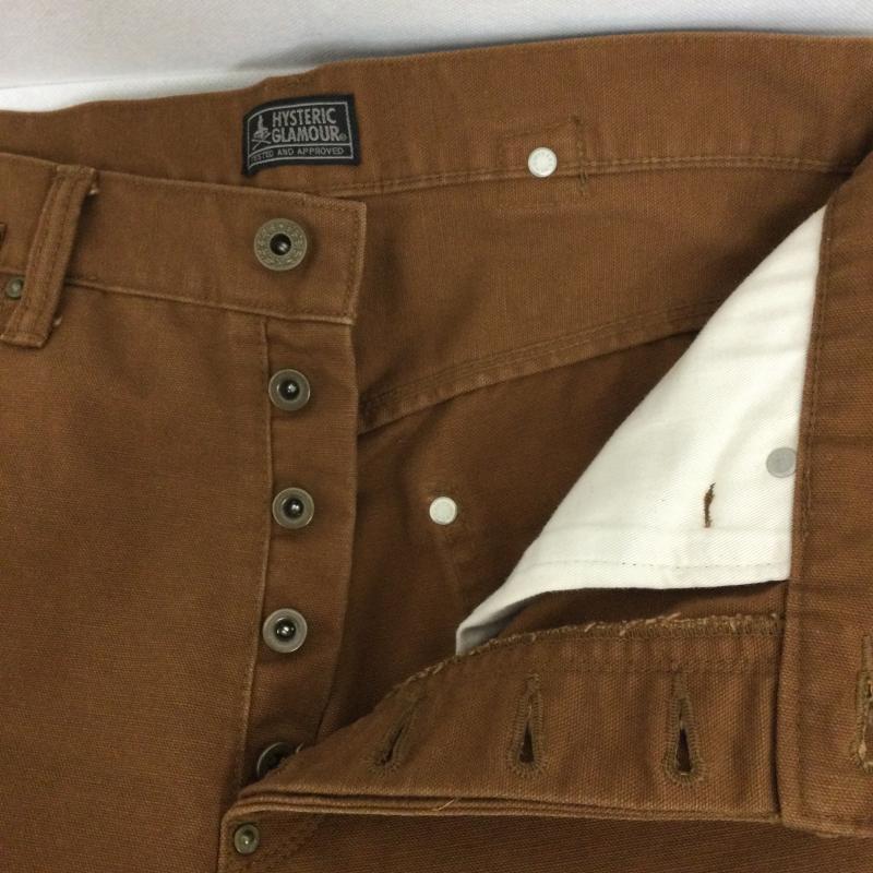 ヒステリックグラマー HYSTERIC GLAMOUR パンツ ワークパンツ、ペインターパンツ HYSTERIC GLAMOUR 尾錠付ワークパンツ M コットン ブラウン 02231AP12 M 無地 茶 / ブラウン / brown メンズ USED 古着 中古 50157753