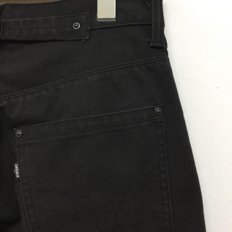ヒステリックグラマー HYSTERIC GLAMOUR パンツ ワークパンツ、ペインターパンツ HYSTERIC GLAMOUR 尾錠付ワークパンツ S コットン BLK 02231AP12 S 無地 黒 / ブラック / black メンズ USED 古着 中古 50157754