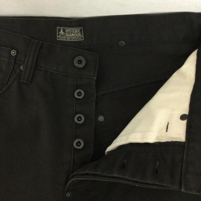 ヒステリックグラマー HYSTERIC GLAMOUR パンツ ワークパンツ、ペインターパンツ HYSTERIC GLAMOUR 尾錠付ワークパンツ S コットン BLK 02231AP12 S 無地 黒 / ブラック / black メンズ USED 古着 中古 50157754