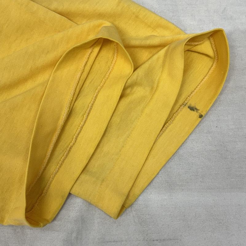 ヴィンテージ VINTAGE Tシャツ 半袖 ABBA 80年代 ロゴ プリント バンド Tシャツ バンT 80s - 黄 / イエロー / yellow メンズ USED 古着 中古 50157759
