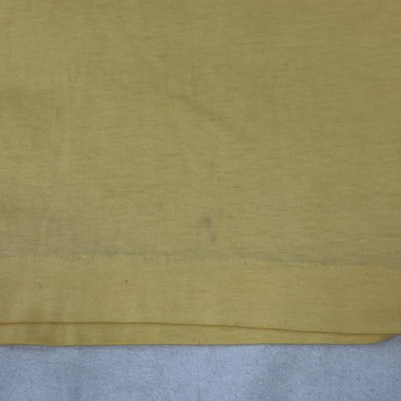 ヴィンテージ VINTAGE Tシャツ 半袖 ABBA 80年代 ロゴ プリント バンド Tシャツ バンT 80s - 黄 / イエロー / yellow メンズ USED 古着 中古 50157759