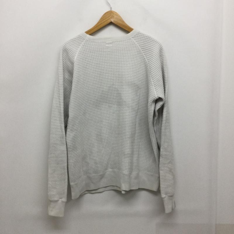キャプテン サンシャイン Kaptain Sunshine Tシャツ 長袖 KAPTAIN SUNSHINE キャプテンサンシャイン ラグランスリーブワッフルスウェット トレーナー グレー KS7FCS02 38 無地 白 / ホワイト / white メンズ USED 古着 中古 50157761