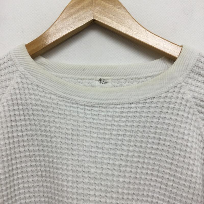 キャプテン サンシャイン Kaptain Sunshine Tシャツ 長袖 KAPTAIN SUNSHINE キャプテンサンシャイン ラグランスリーブワッフルスウェット トレーナー グレー KS7FCS02 38 無地 白 / ホワイト / white メンズ USED 古着 中古 50157761